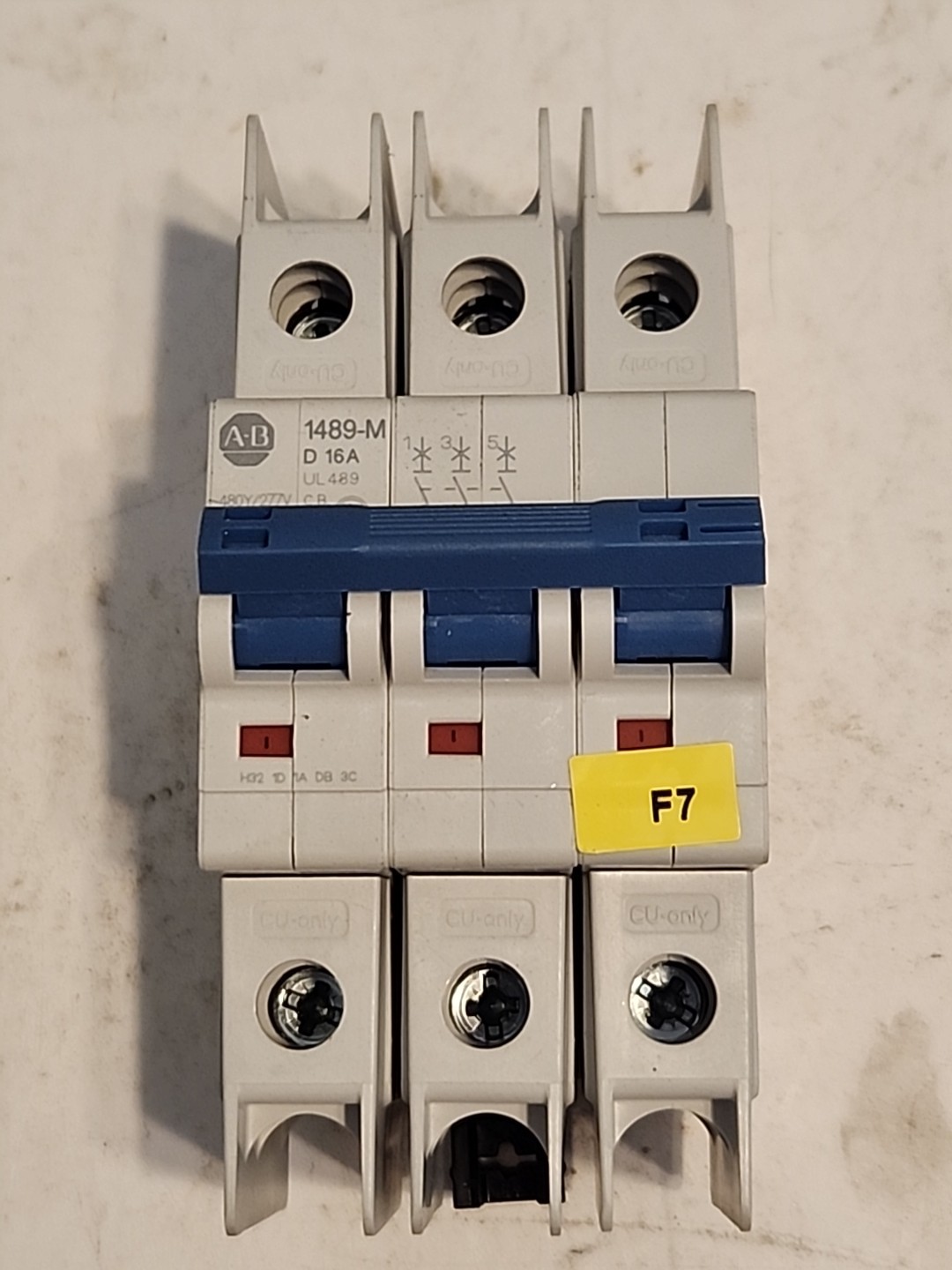ALLEN BRADLEY D 16A Breaker 1489-M3D160 / 1489M3D160 (USED) Free Shipping
