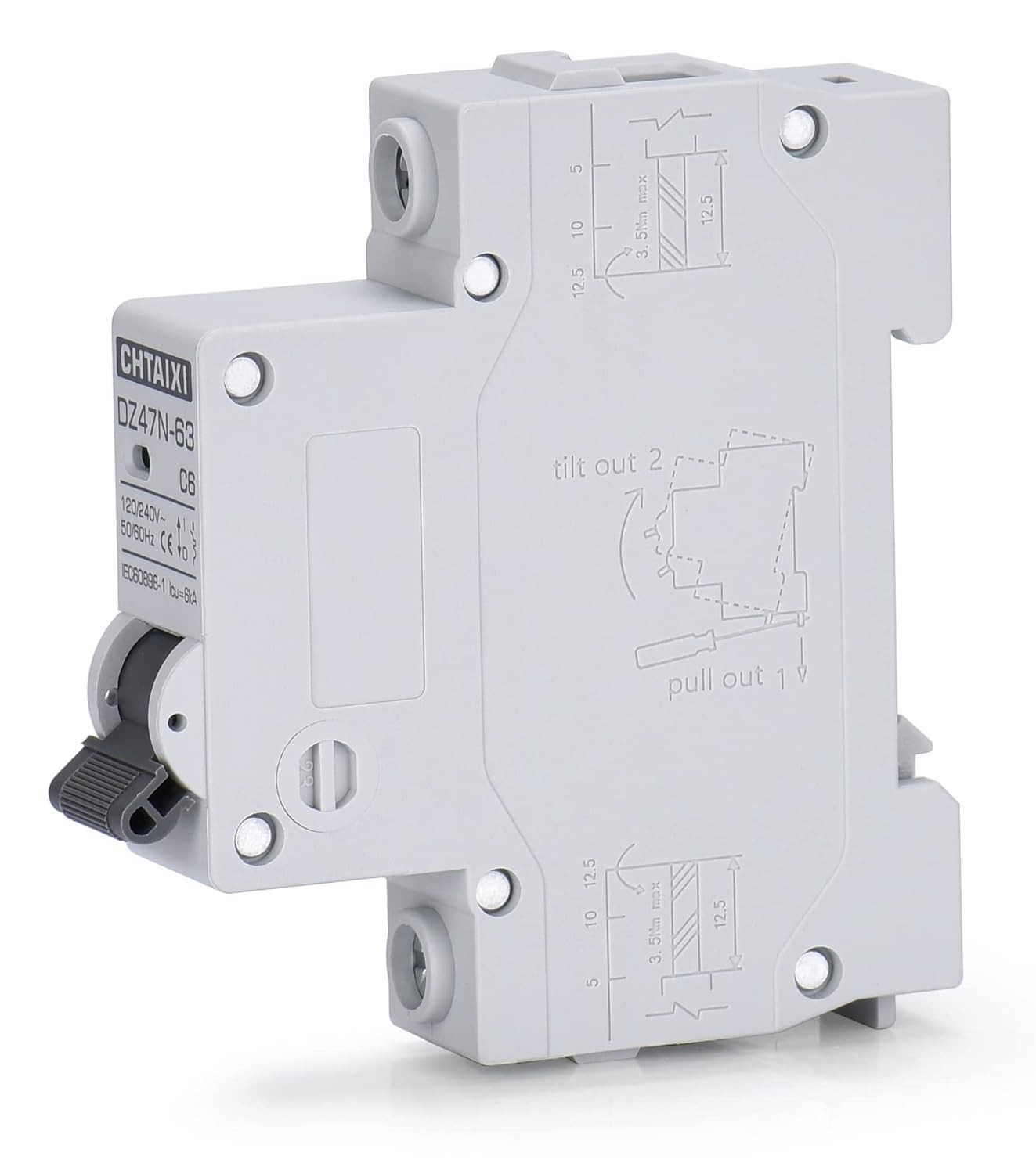 Versatile 240V 63 Amp Miniature Circuit Breaker for Home and Solar Installation