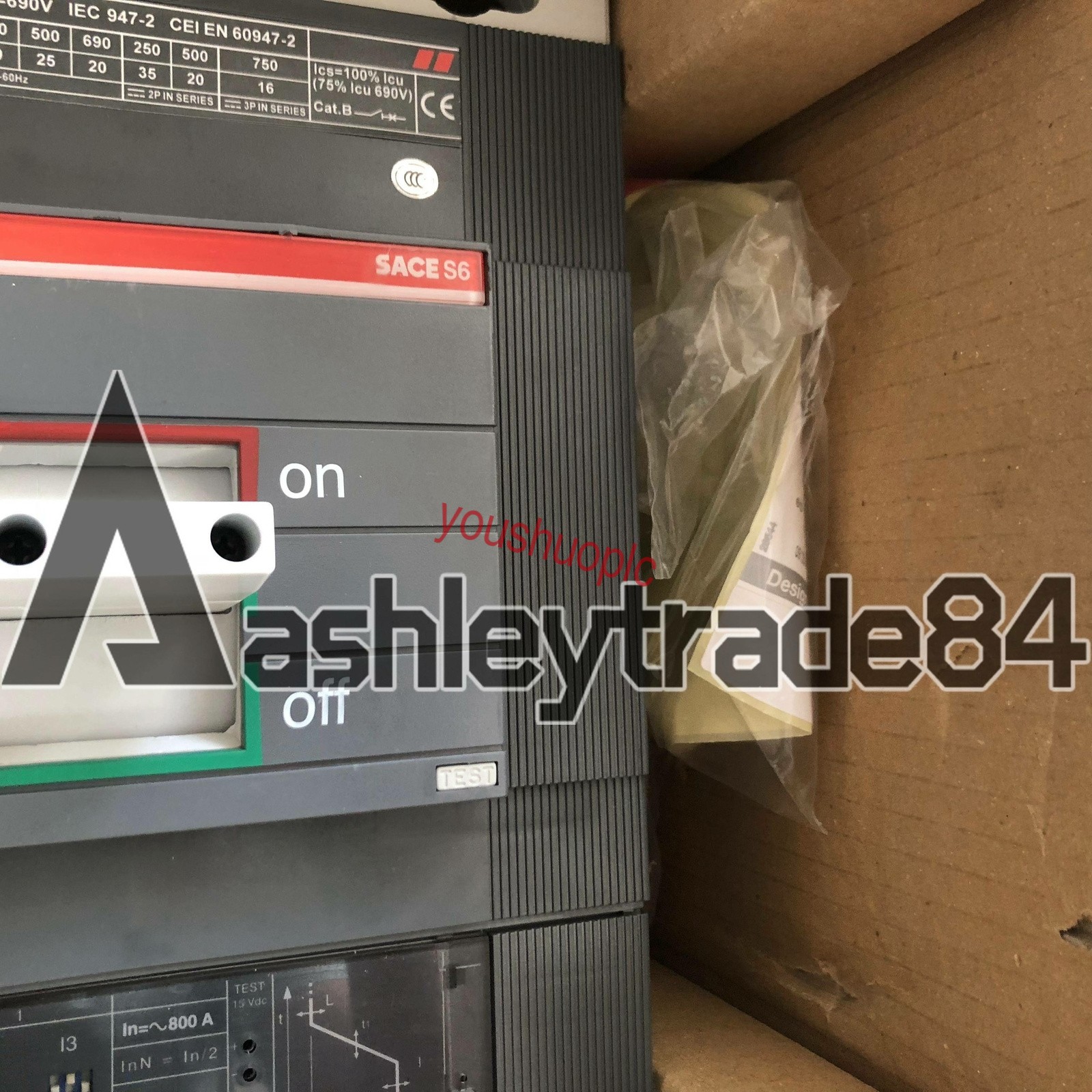 ONE New ABB circuit breaker S6N800 3P 800A