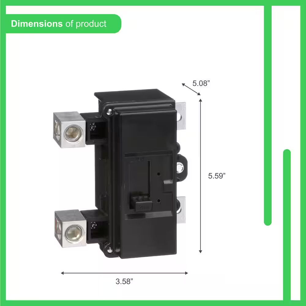 QO 200-Amp 22K AIR QOM2 Frame Size Main Circuit Breaker for QO and Homeline Load