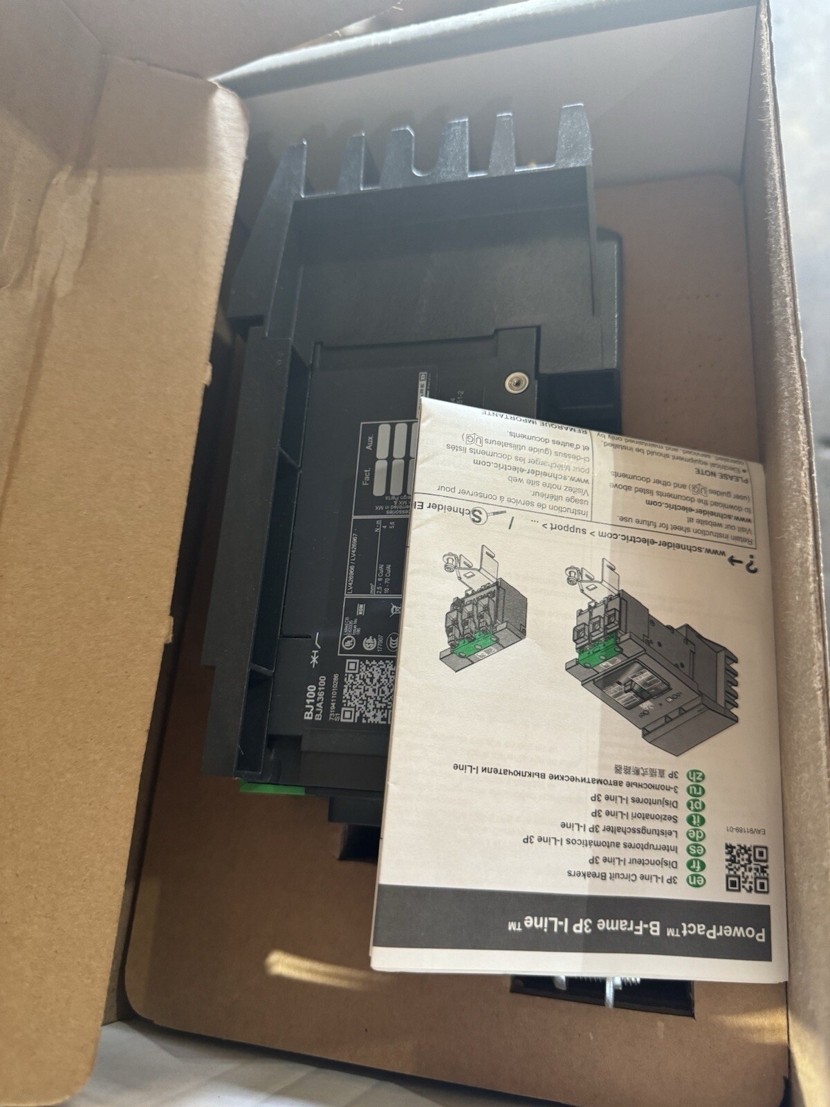 Square D PowerPack I-Line 600V 40A 3P BJA36040 Circuit Breaker