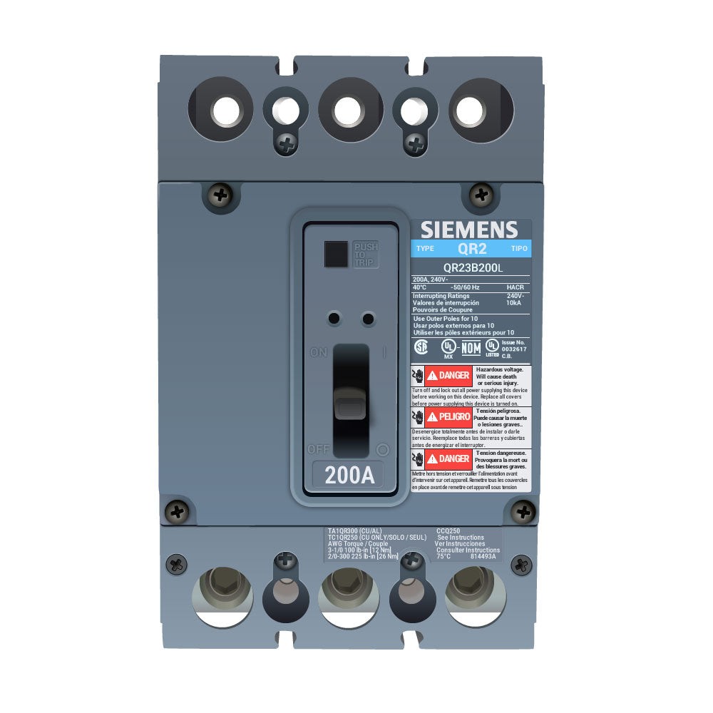 QR23B200L – Siemens – Molded Case Circuit Breaker