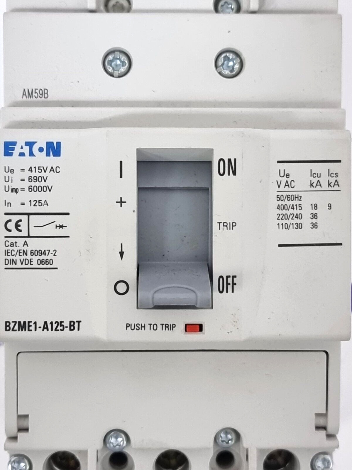 EATON BZME1-A125-BT Circuit Breaker 125A 112498
