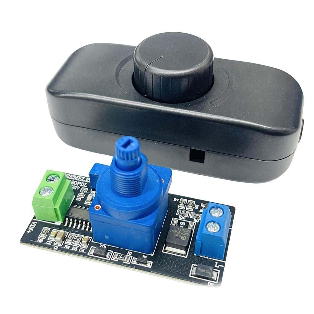 1pc LED Dimmer Switch,220V-240V Push ON/OFF Rotary Dimming,Inline Dimmer Switch