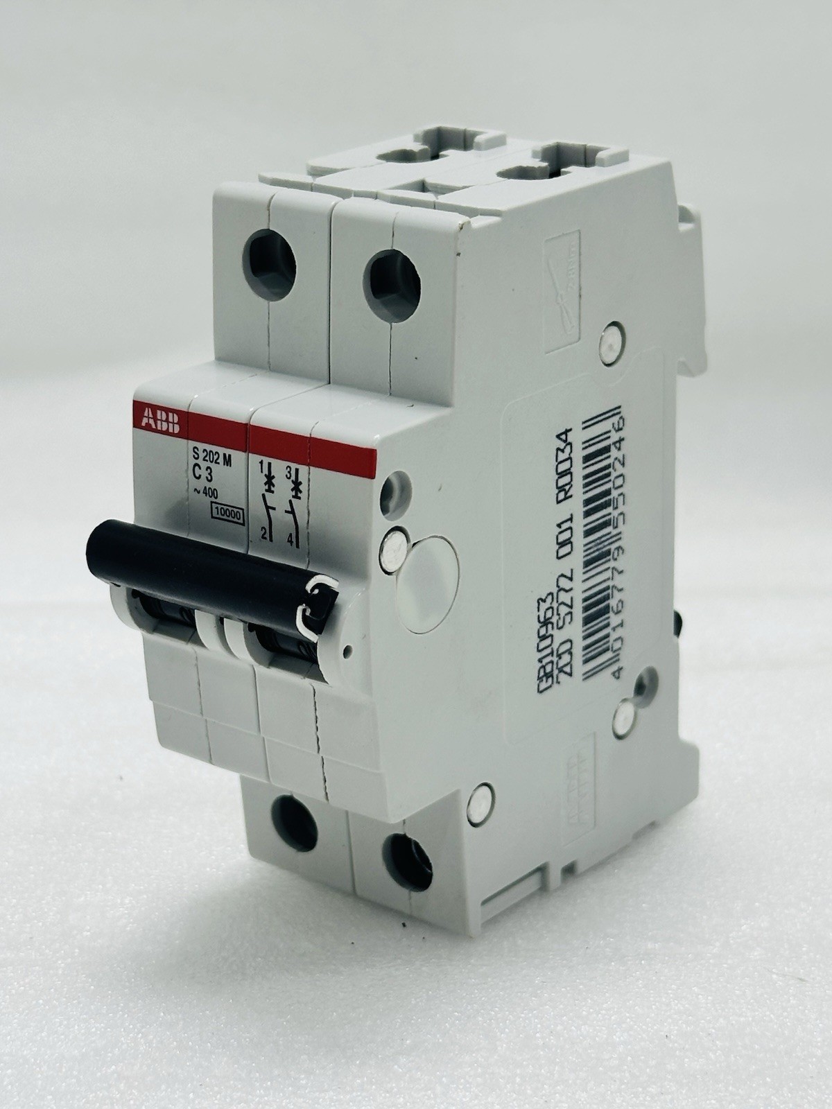 NEW ABB S 202 M C 3 2 Pole Miniature Circuit Breaker 3A S202M-C3