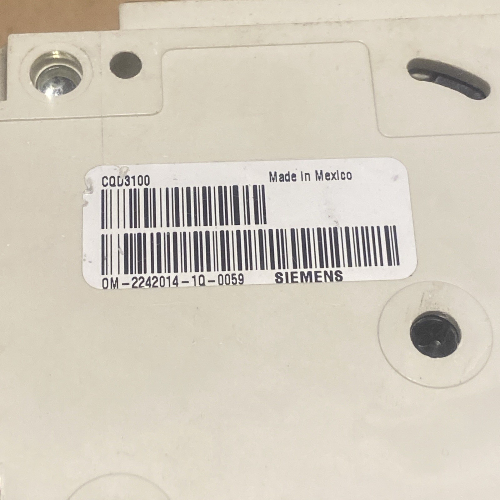 Siemens CQD3100 100A 3-Pole DIN-Rail Circuit Breaker 480/277V Trip Indicator F