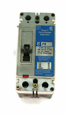 Eaton Cutler-Hammer FD2015L 15 Amp Series C Circuit Breaker, Style 3A16274G22