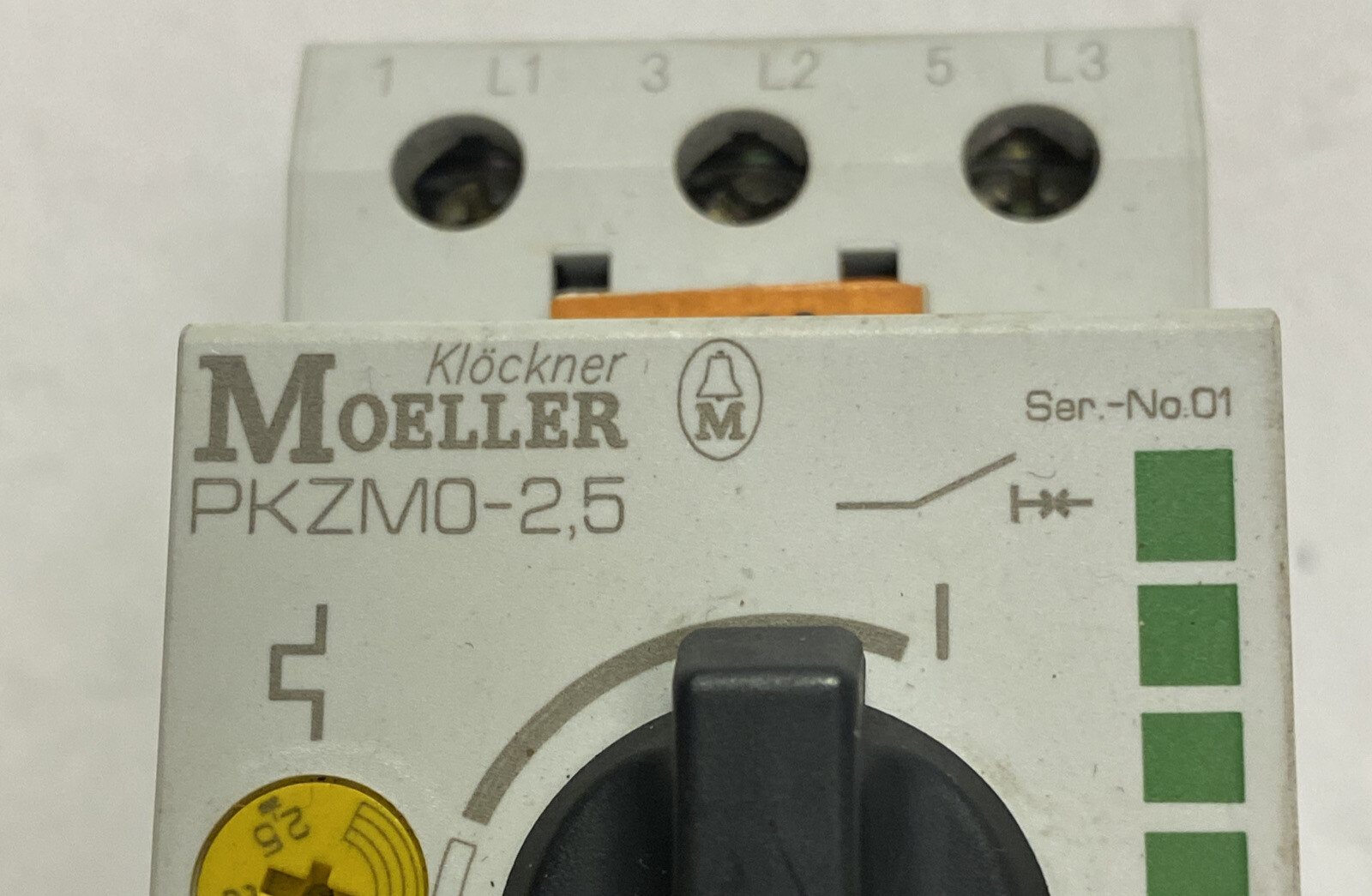 MOELLER,PKZM0-2.5,MOTOR PROTECTIVE CIRCUIT BREAKER 2.5A NOS
