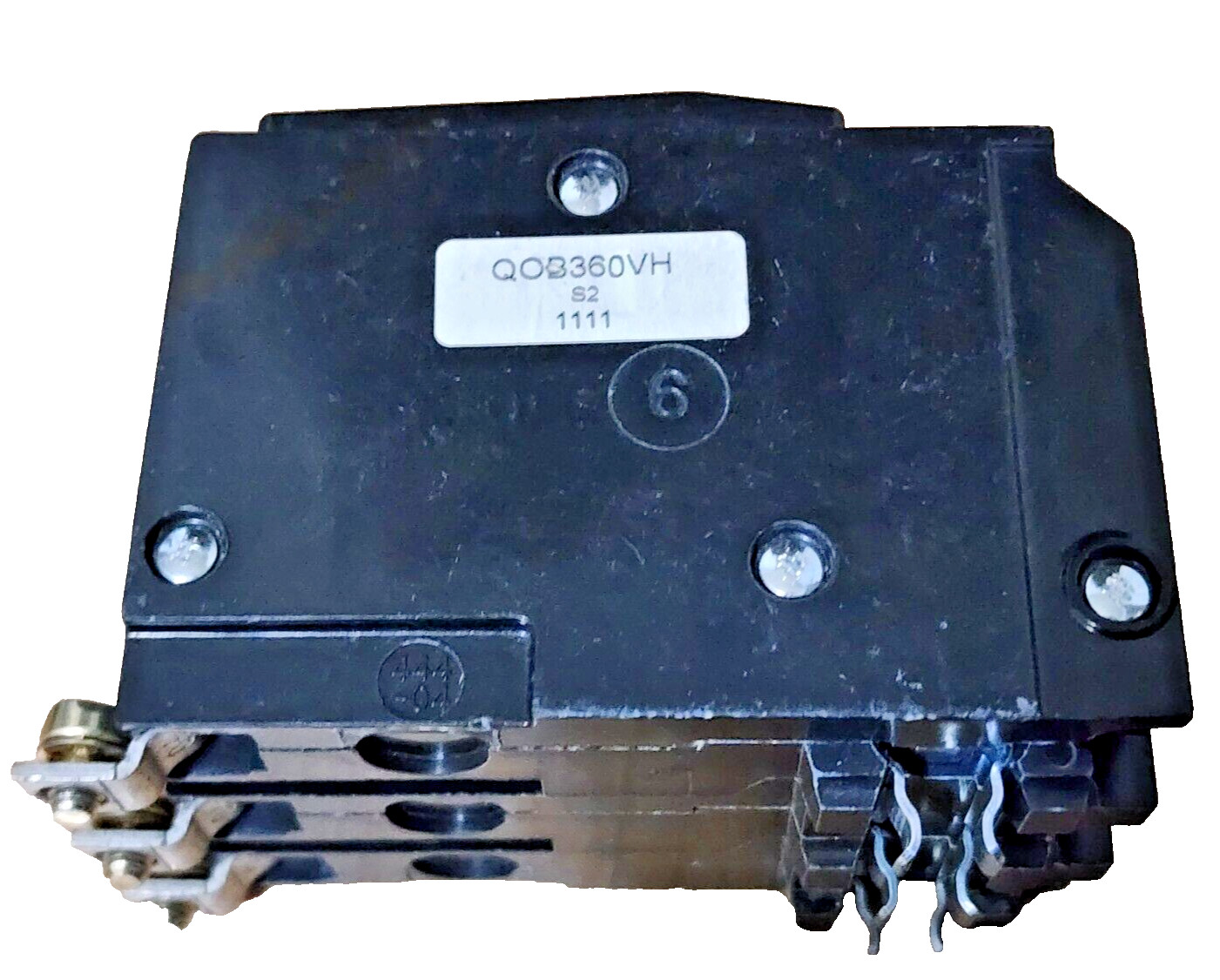 Square D QOB360VH, 3 Pole, 60 Amp, 22kA, Bolt-On Circuit Breaker 240Vac
