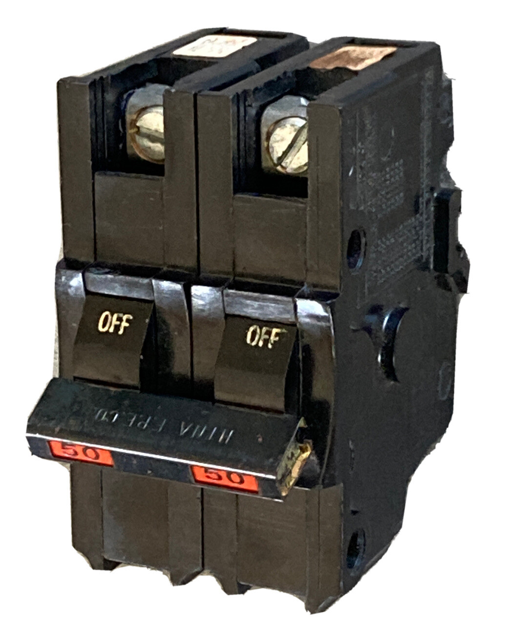 NA250 FPE Federal Pacific 2x NA150 50 Amp 1 Pole Stab-Lok Thick Wide Red w/ HTNA