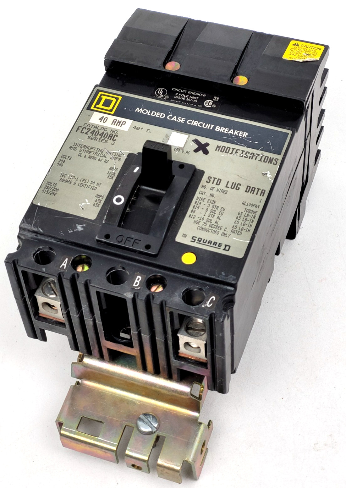 FC24040AC Square D 40 Amp 480 Volts 2P Circuit Breaker – Next Day Option