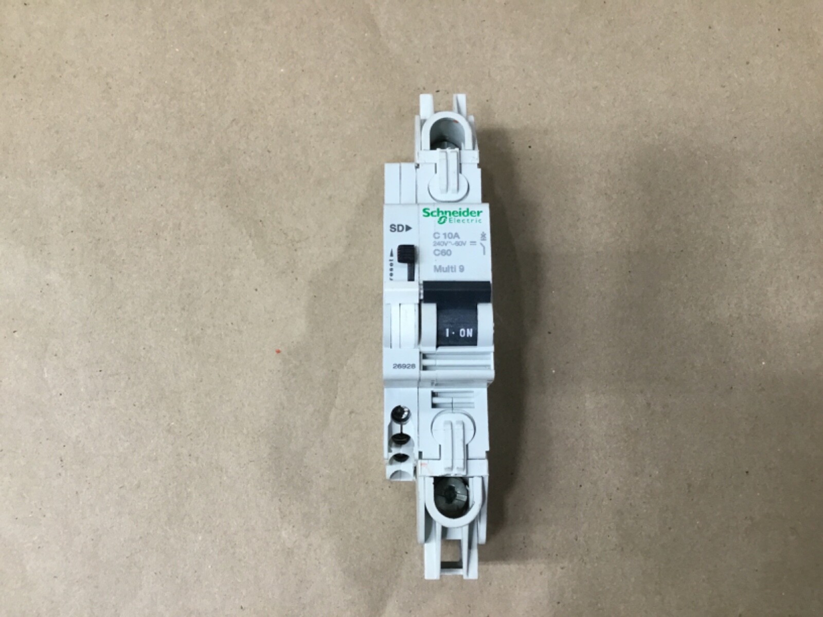 Schneider Multi 9 C60 C10A Circuit Breaker 10 Amp W/SD Alarm Switch #23H88