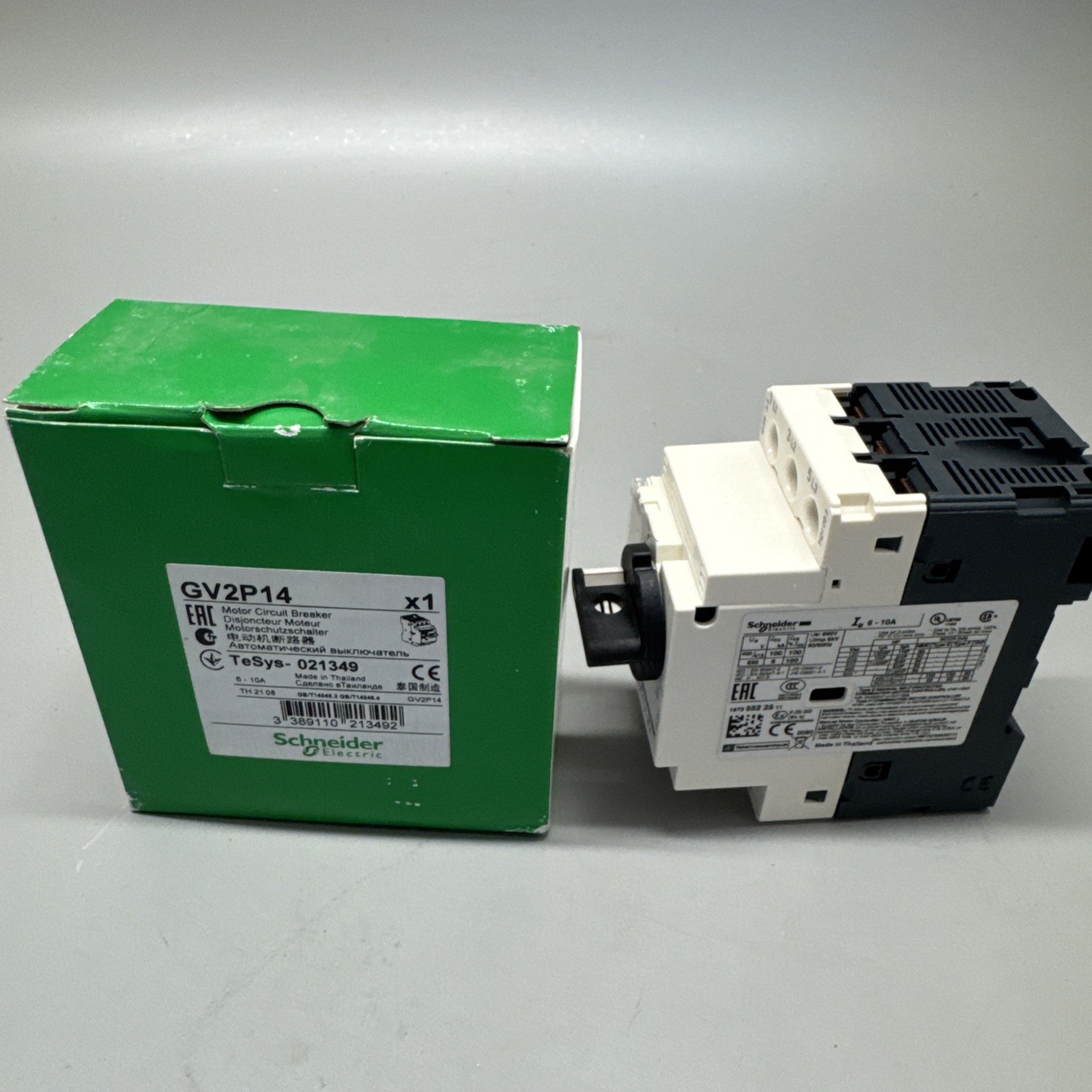 GV2P14 Motor circuit breaker with rotary knob 6-10A manual motor starter NEW