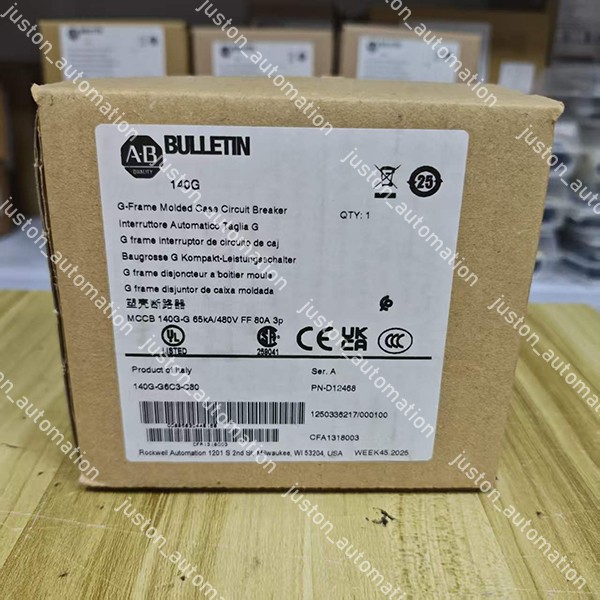 Allen‑Bradley 140G‑G6C3‑C80 G‑Frame 3P Breaker | Free Shipping