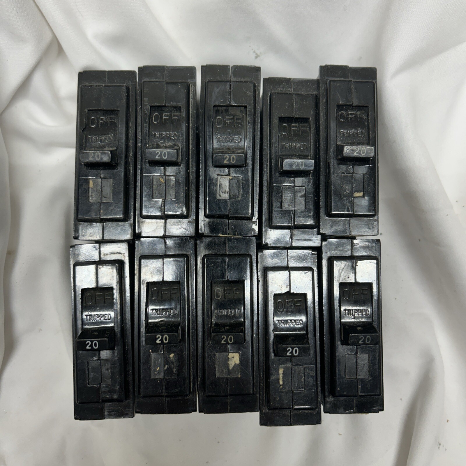 (10-Pack) GE TQL1120 20-Amp 1-Pole TQL-AC Circuit Breaker 20A 1P – Lot of (10)