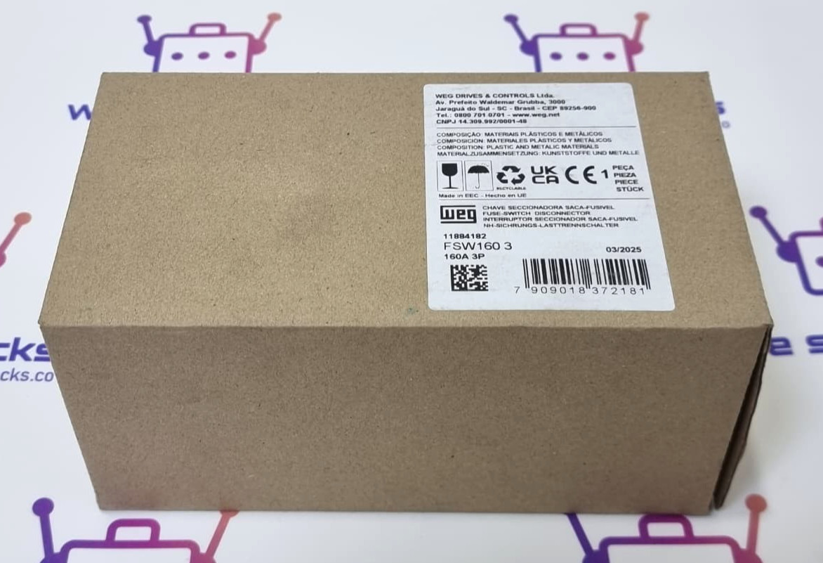 WEG FSW160 3 Fuse-Switch Disconnector 160A 3P 690V