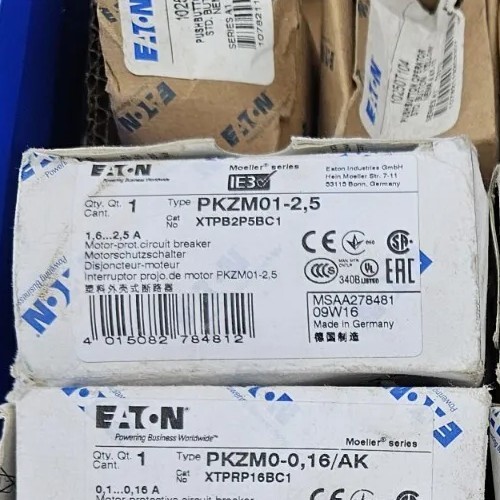 NIB Eaton PKZM01-2,5 Motor Protection Circuit Breaker XTPB2P5BC1
