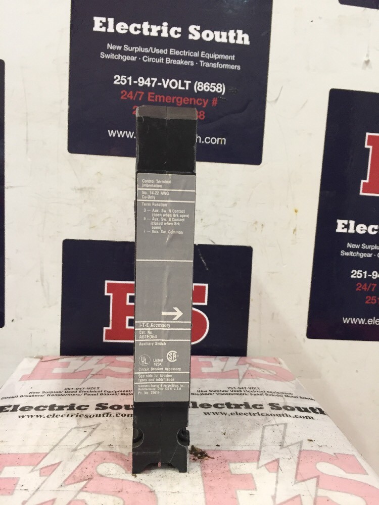 ITE Auxiliary Switch A01ED64 480 Volt