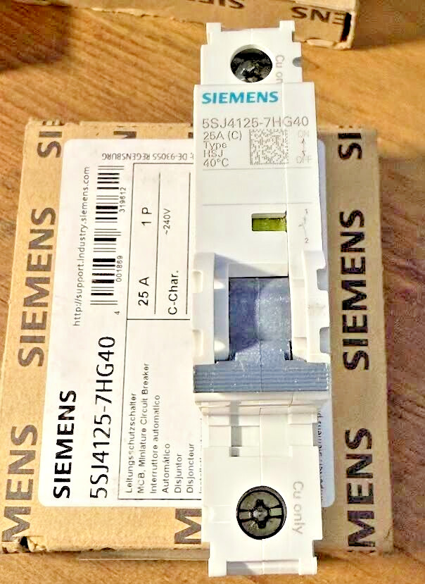 Siemens 5SJ4125-7HG40 Sentron Miniature Circuit Breaker