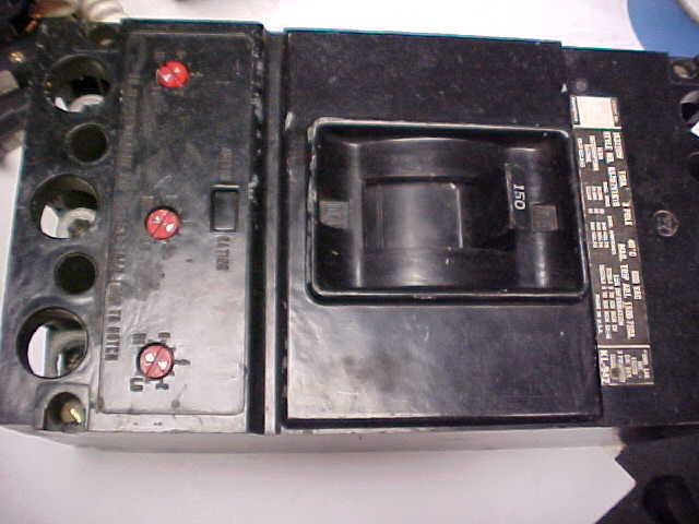 * Westinghouse Circuit Breaker JA3150W 150A 3P F-02B