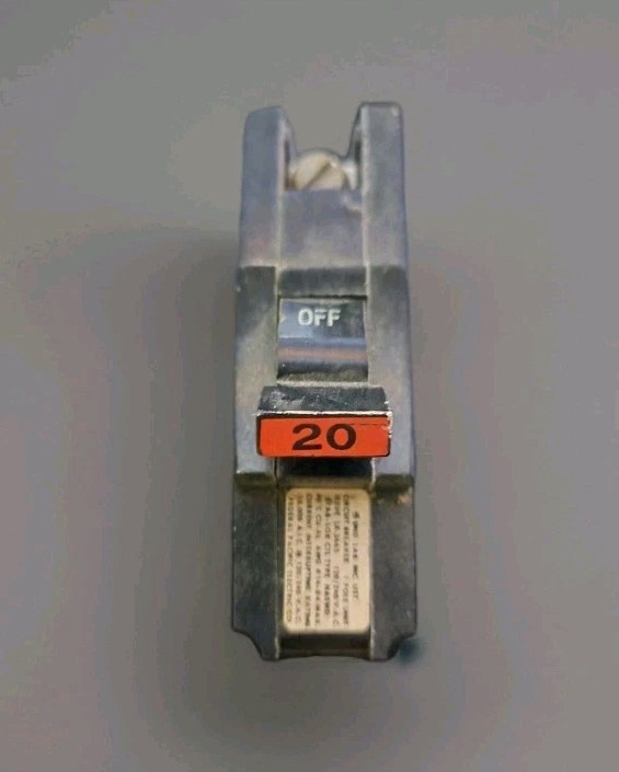 NC120 FPE 20 Amp 1 Pole Stab-Lok “Thin” Federal Pacific Breakers NC20 RED