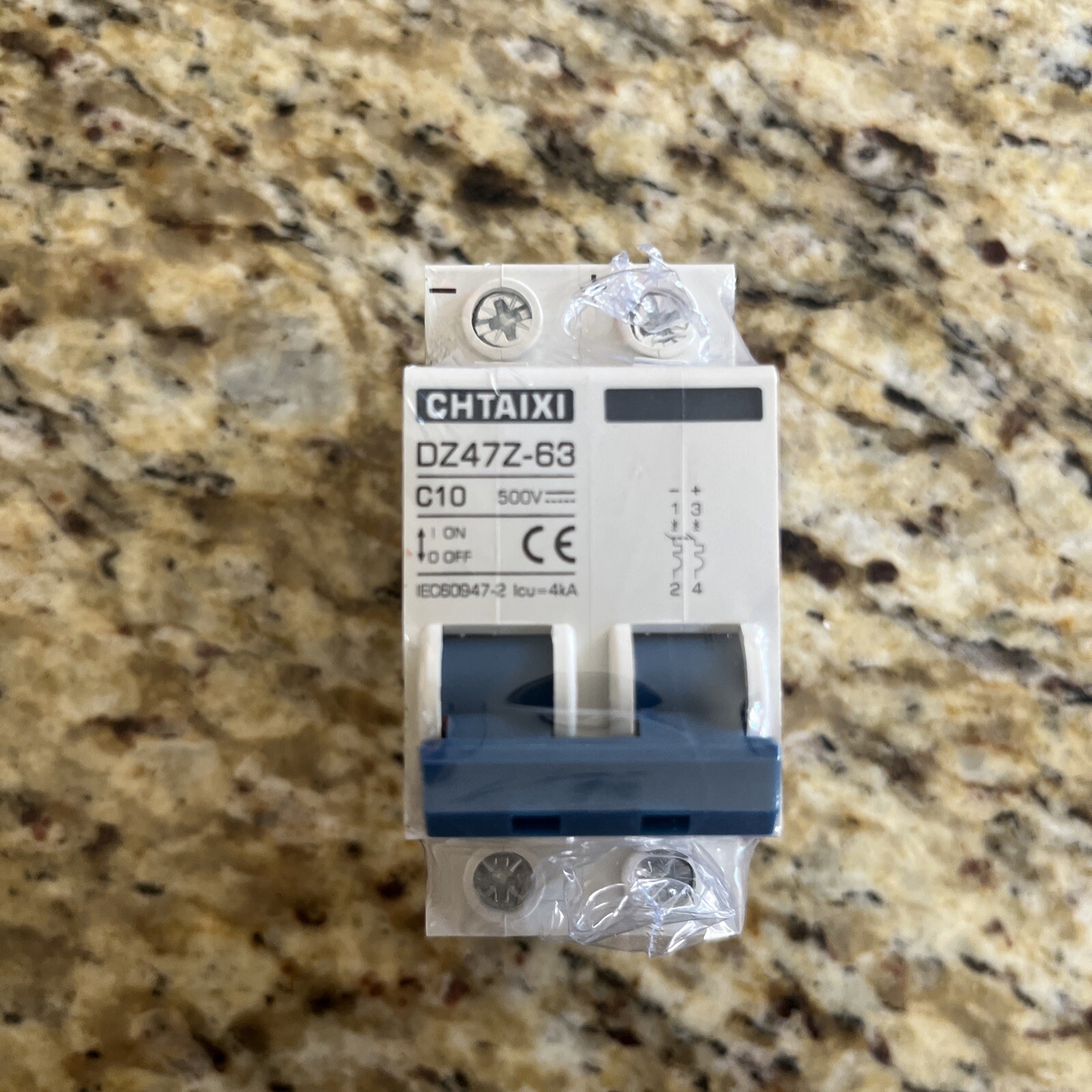 Chtaixi Circuit Breaker – DZ47N-63 C63 120/240v 50/60hz 2 Pole – Sealed (85)