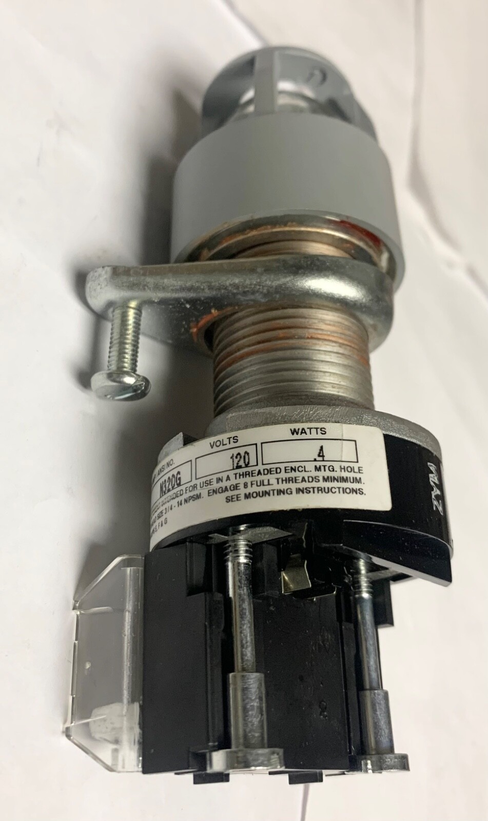 ALLEN BRADLEY 800H QPH10G Heavy Duty 120 VAC Green Illuminated Pilot Light