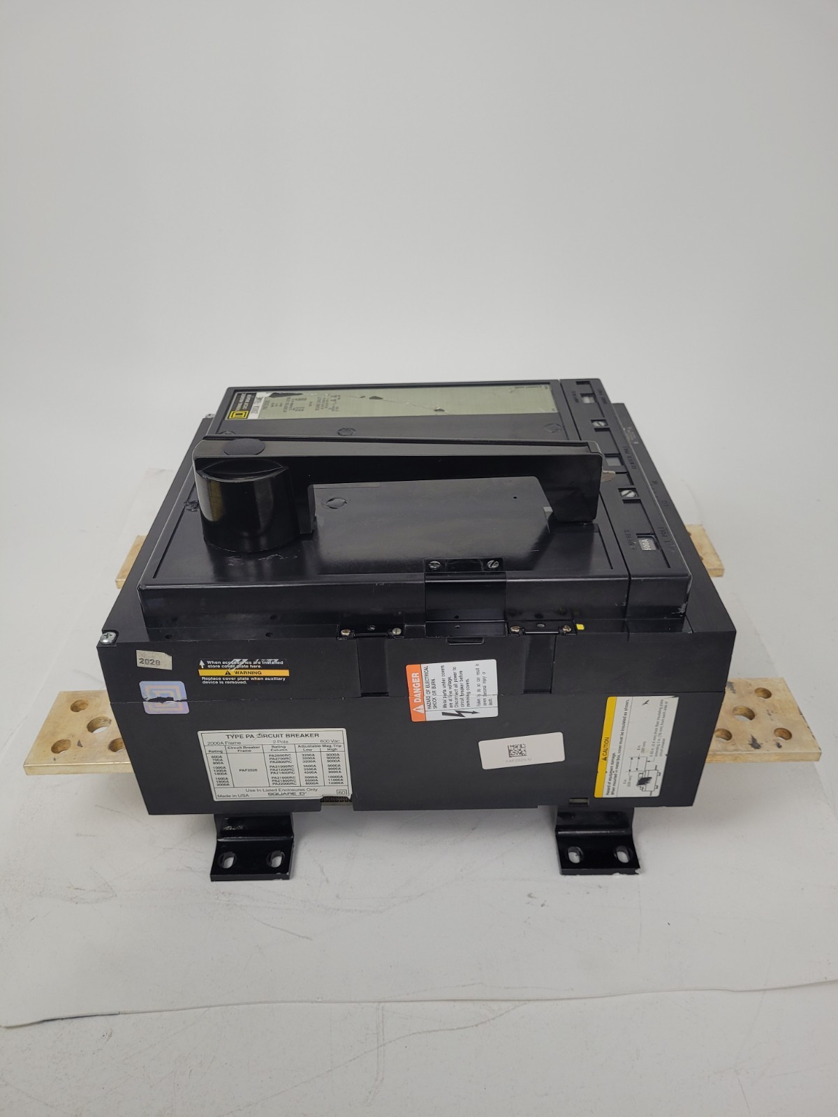 PAF2026-1600A Square D 1600 Amp 600VAC 2 Pole Circuit Breaker – Next Day Option
