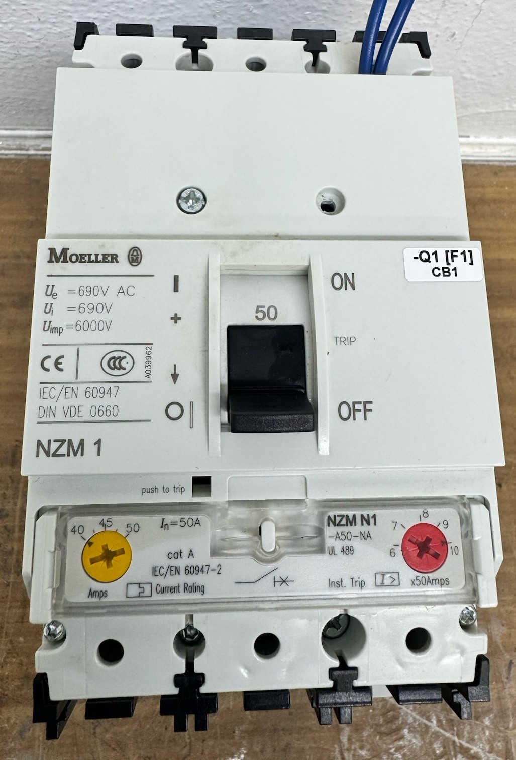 MOELLER, CIRCUIT BREAKER, NZM1 3 POLE 25A