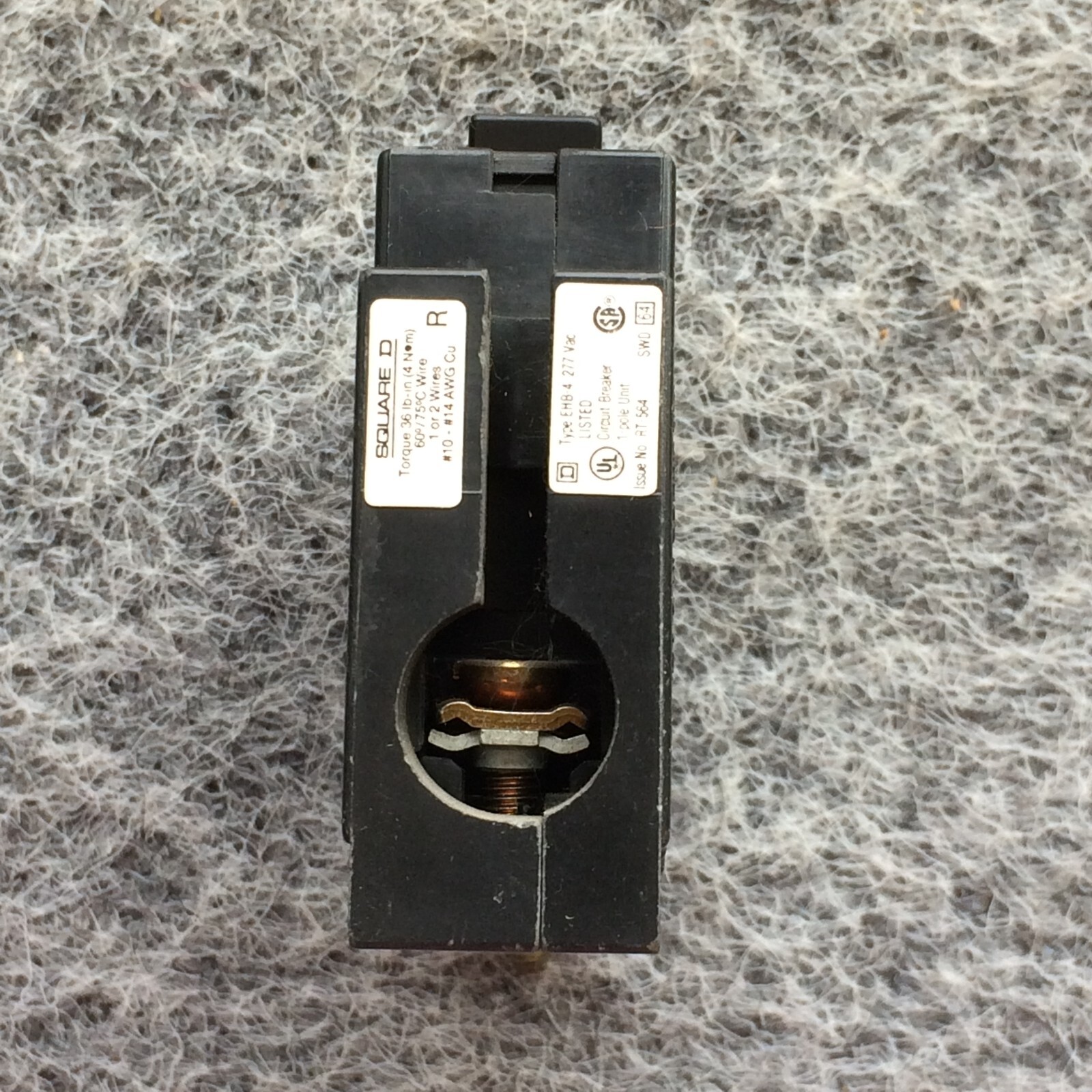 Square D EHB14020 20A Circuit Breaker 14kA @ 277 VAC Type EHB4 1 Pole 20 Amp