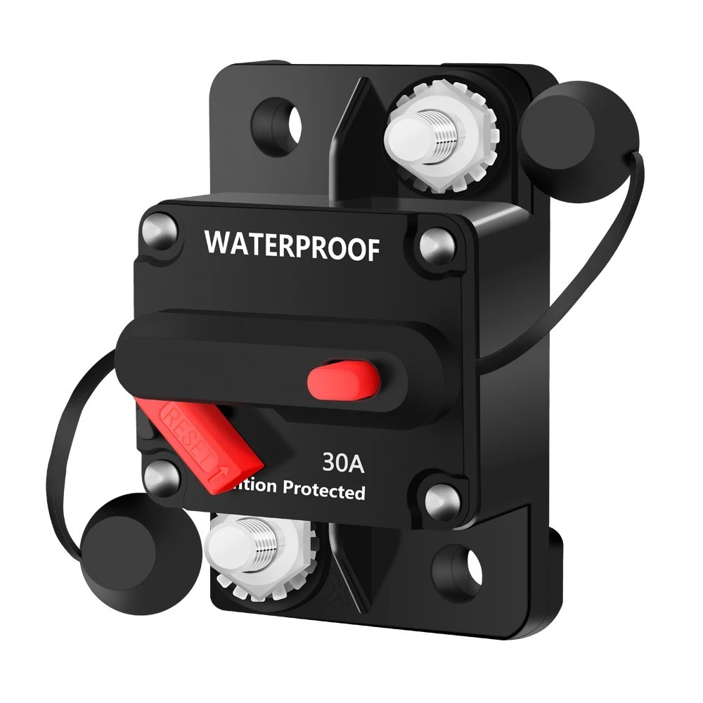 30A-300A Circuit Breaker 12V-48V DC Manual Reset Waterproof Car Audio Boat Solar