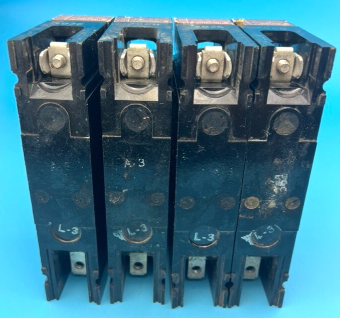 GE TED113020 20 Amp 1 Pole Circuit Breaker General Electric 20A 277V (Lot Of 4)