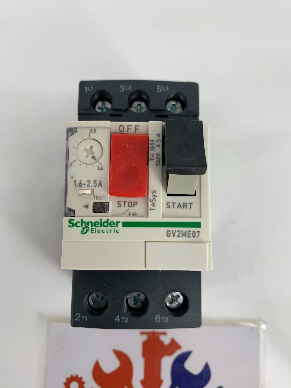 Schneider Electric GV2ME07 Motor Circuit Breaker 3PH 3P 1.5HP 1.6 – 2.5A 600V