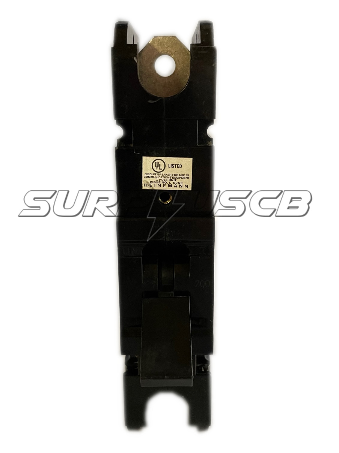 Heinemann GJ1-Z192-4W Circuit Breaker, Bolt-On, 200 Amp, 250Vac/125Vdc, 1-Pole