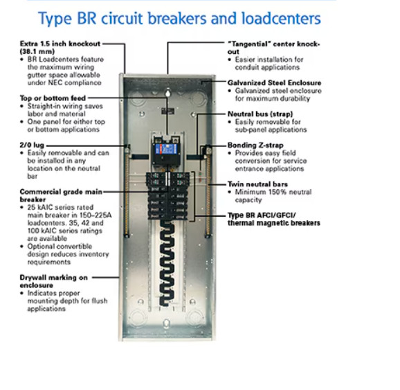 Eaton BR240 40 Amp 120/240 Volts 2-Pole Circuit Breaker