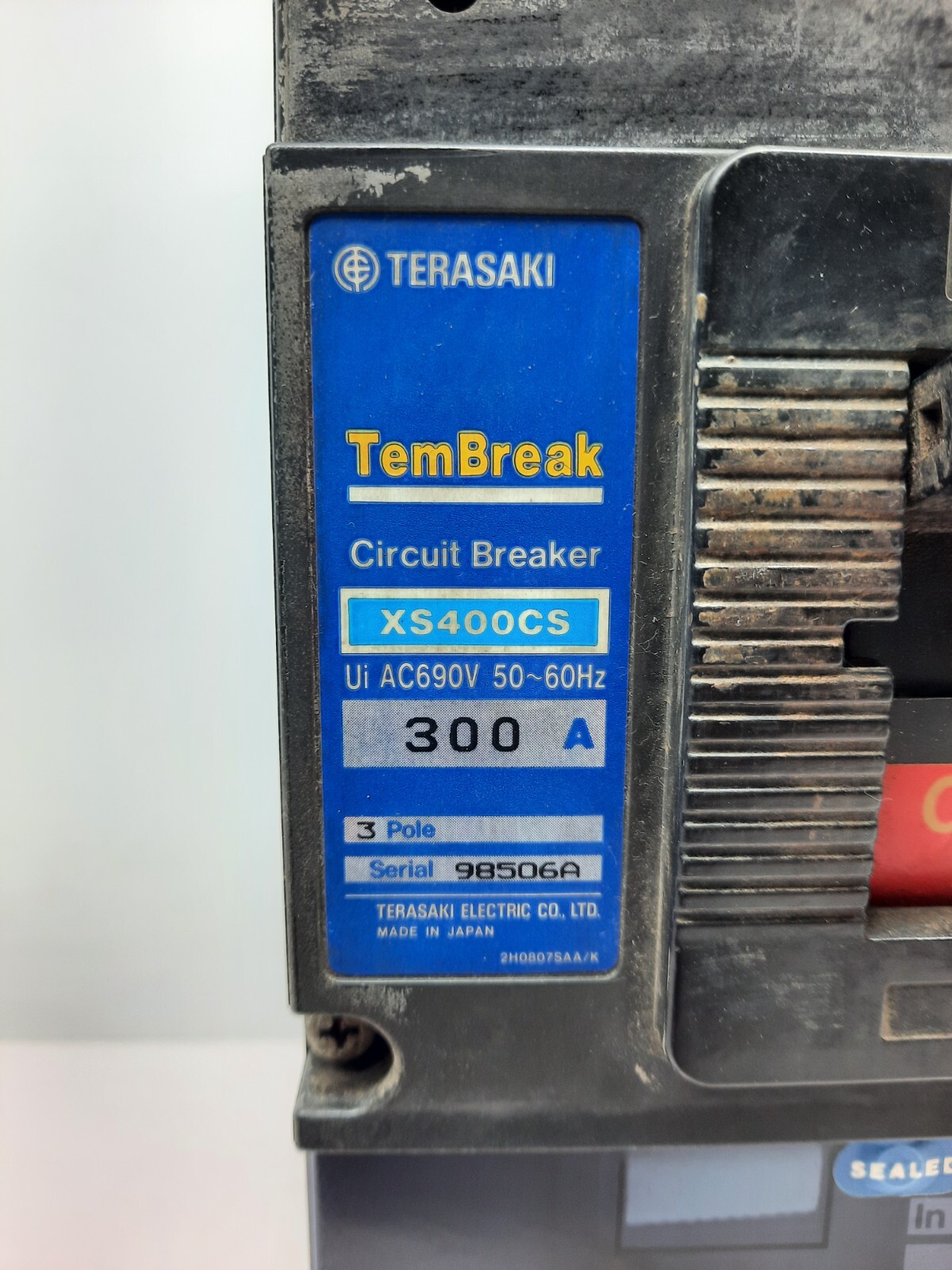 Terasaki Xs400cs 3 Pole 300 Amps Circuit Breaker / Tested ok