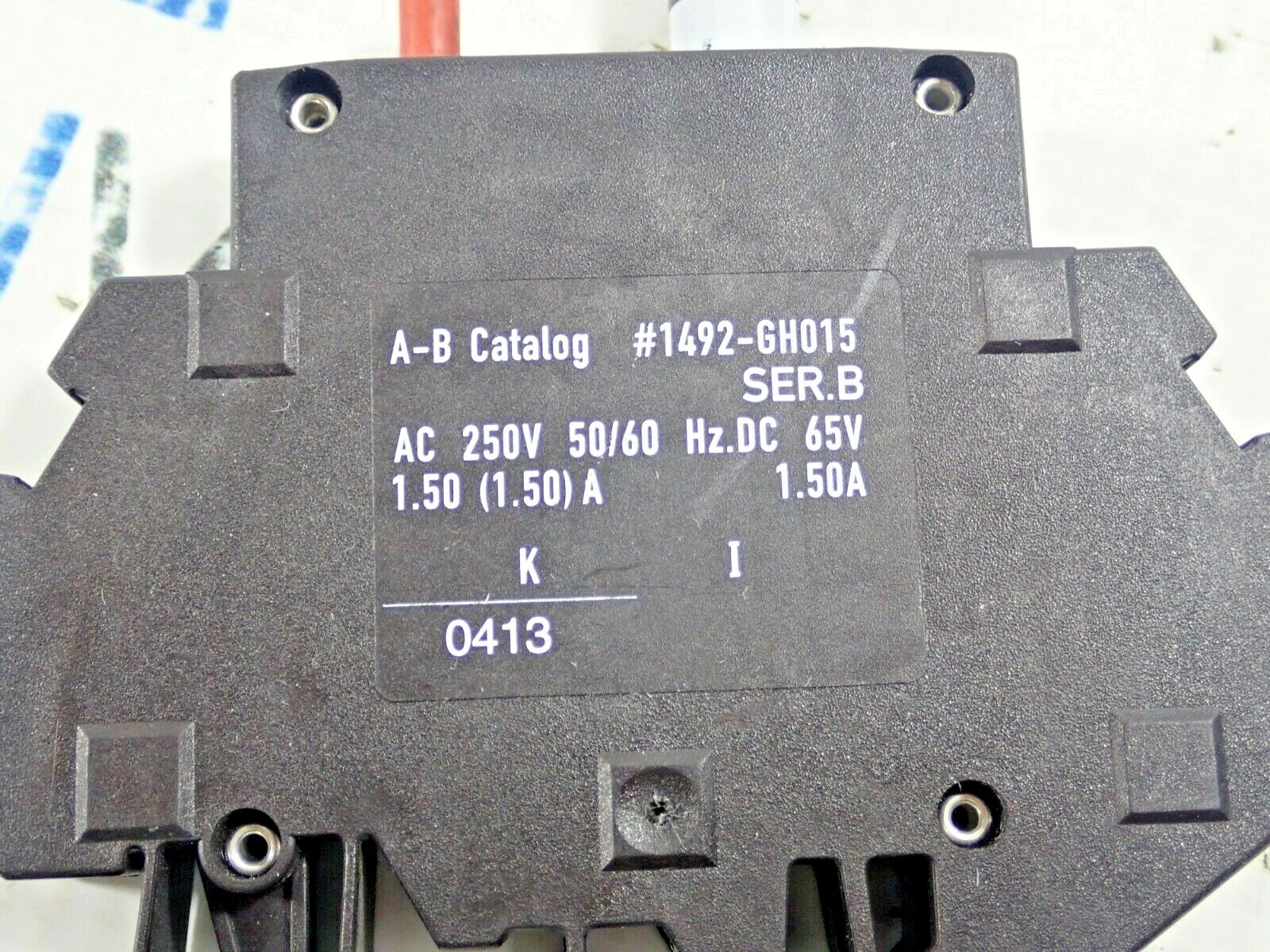 ALLEN BRADLEY 1492-GH015 SERIES B CIRCUIT BREAKER 1.50A 250V