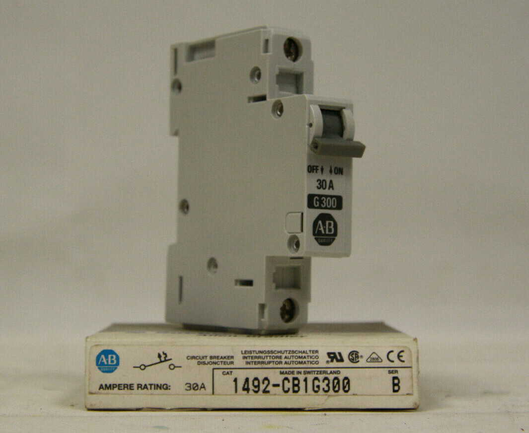 Allen-Bradley 1492-CB1G300 Miniature Circuit Breaker 1 Pole 30A 277V New