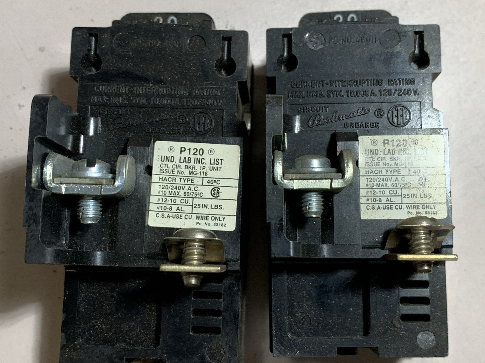 SIEMENS ITE P120 120/240V 20A 1 POLE $22 + FREE SHIPMENT