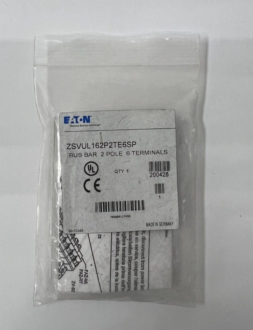 Eaton busbar ZSVUL16-2P-2TE6SP (ZSVUL162P2TE6SP), 80A, 480 VAC