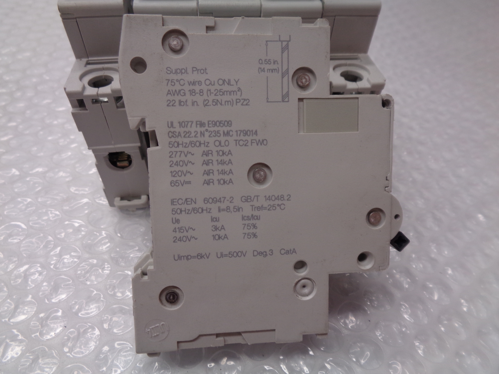 SCHNEIDER ELECTRIC M9F22105 BREAKER 1POLE 5AMPS LOT OF 6 NSNP