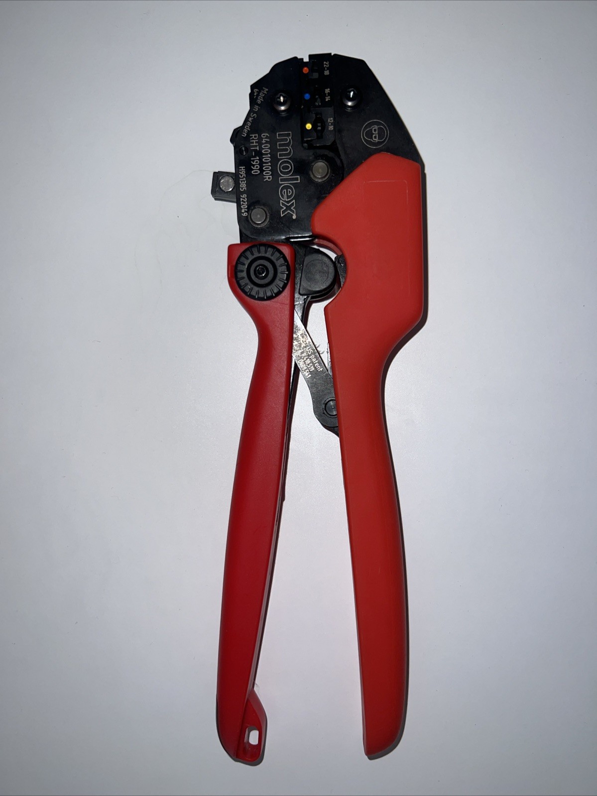 Molex 640010400L RHT-1994 HAND CRIMP TOOL RATCHET 10-22 AWG.