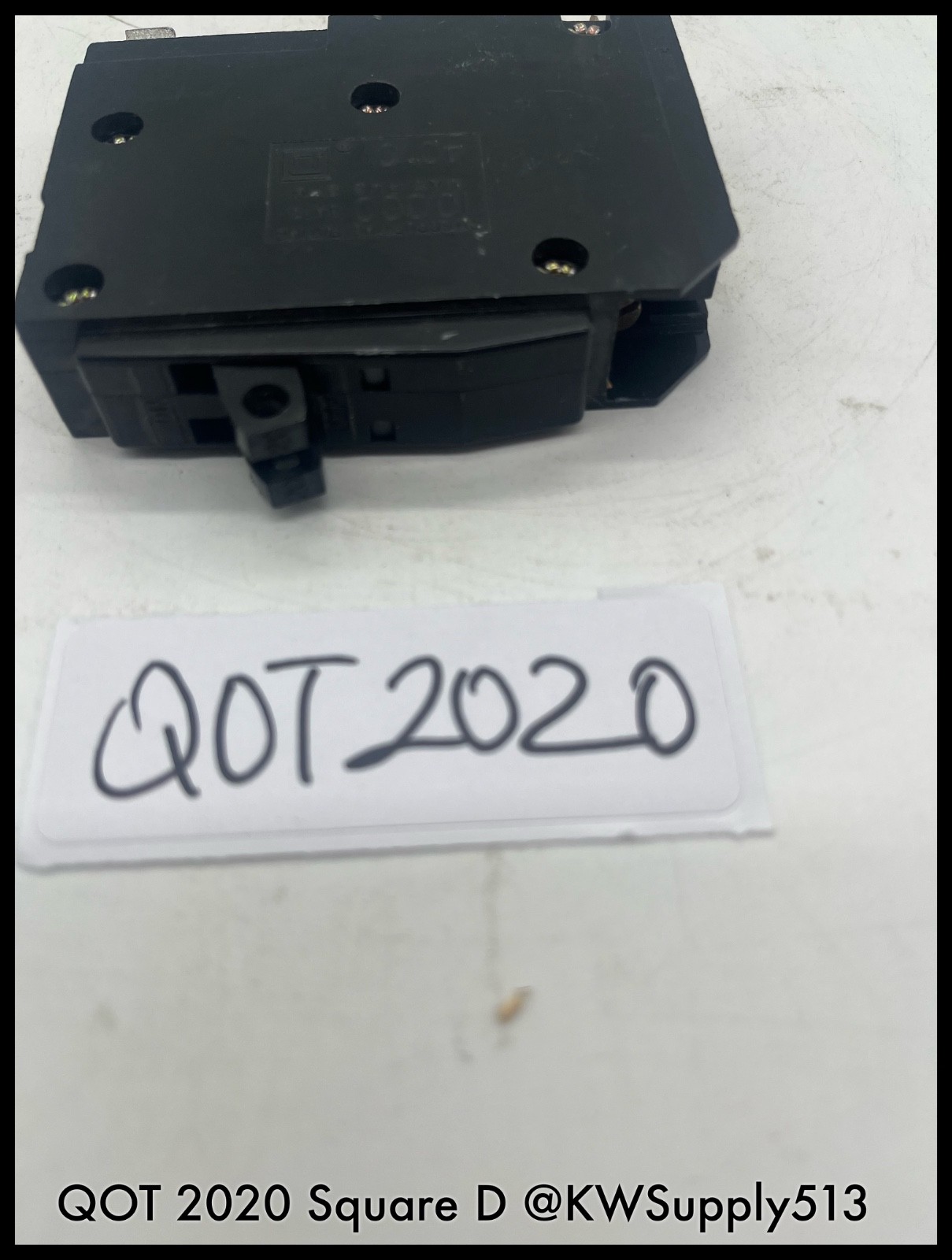 QOT2020~Square D QOT2020 20A 1p 120/240Vac Tandem Circuit Breaker-Used