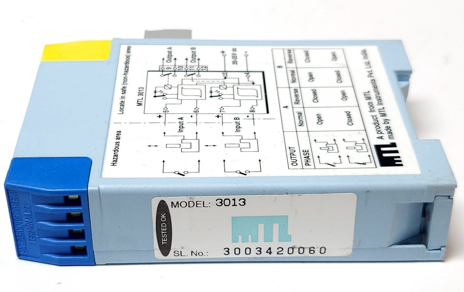 MTL 3013 2 Channel Switch Proximity Relay MTL 3000 Series 20-35 VDC Supply