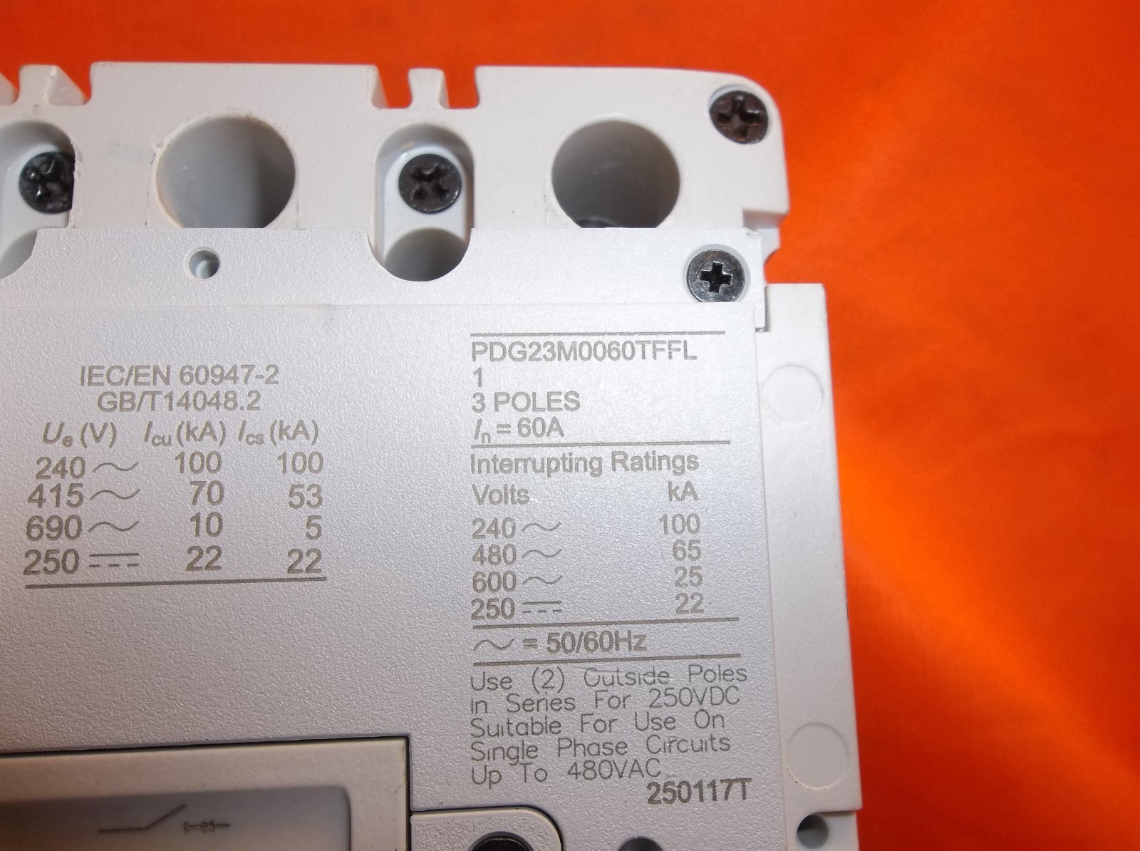 EATON PDG23M0060TFFL circuit breaker 1166A4