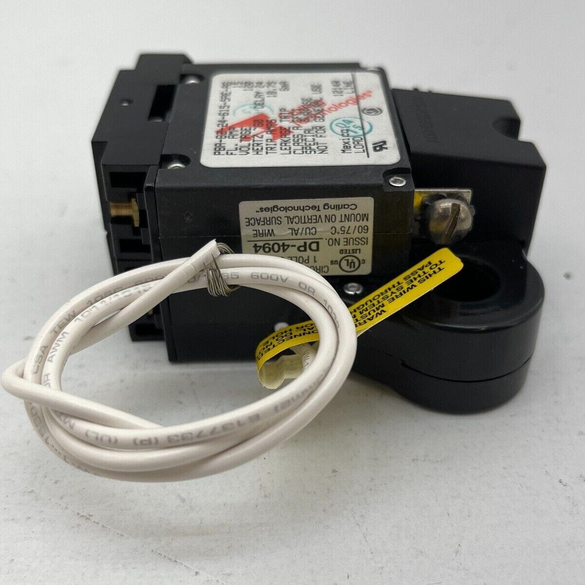 Carling Techno PBA-B2-24-615-5AE-AG 15A Circuit Breaker 1 Pole Vertical Mount