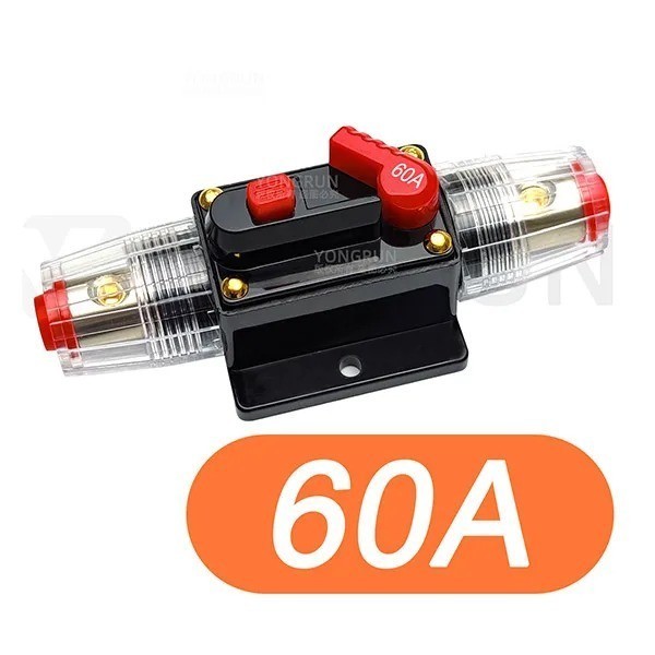 20A-150AMP Trip DC Car Audio Solar Energy Inline Circuit Breaker 12V Fuse Holder
