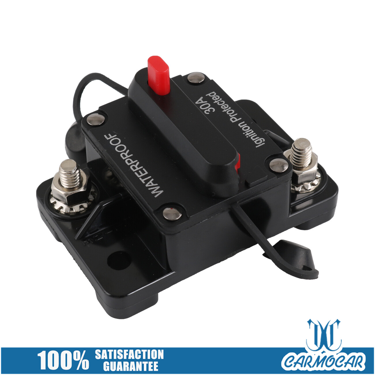 Circuit Breaker Fuse Car Boat Manual Reset Switch 12-48V DC IP67 30A-300A AMP