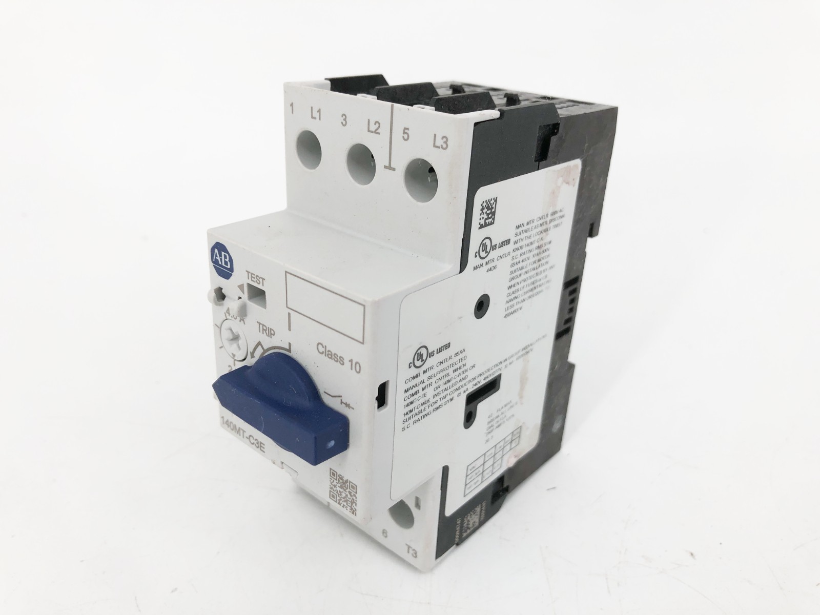 New Allen Bradley 140MT-C3E-B40 Ser. A Motor Protector Breaker 2.5-4A – No Box