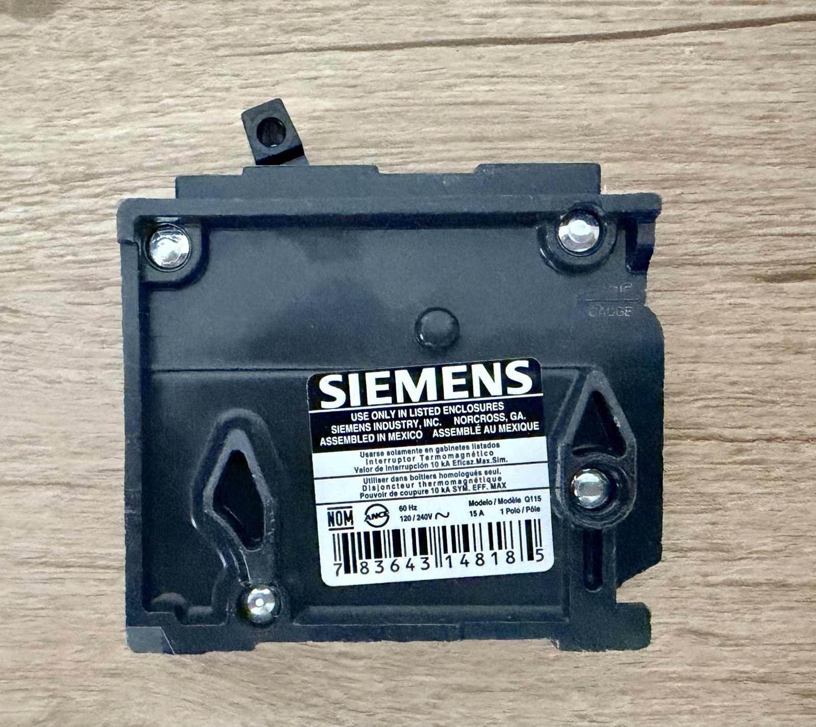 12 New Siemens Q115 1 Pole 15 Amp 120V Circuit Breaker 1 BOX OF 12